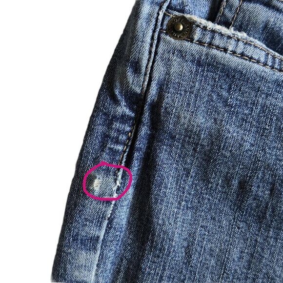 Ann Taylor Loft Relaxed Fit Mom Taper Straight Leg Denim Jeans Blue Women's 10P - Picture 5 of 6